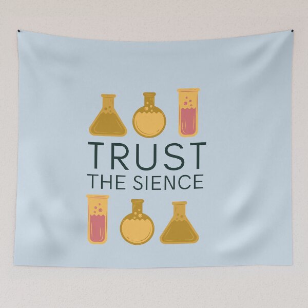 Item preview, Lab Week 2021 - Trust the Sience Funny Misspelling designed and sold by Schka.