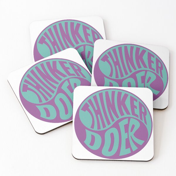 Item preview, THINKER vs DOER Yin Yang green designed and sold by SVGWBA.