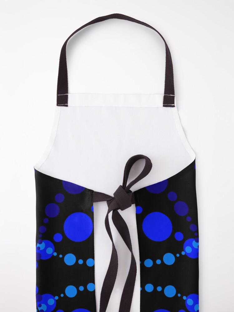 Alternate view of Blue Zen Vibes Kaleidoscope Art Apron