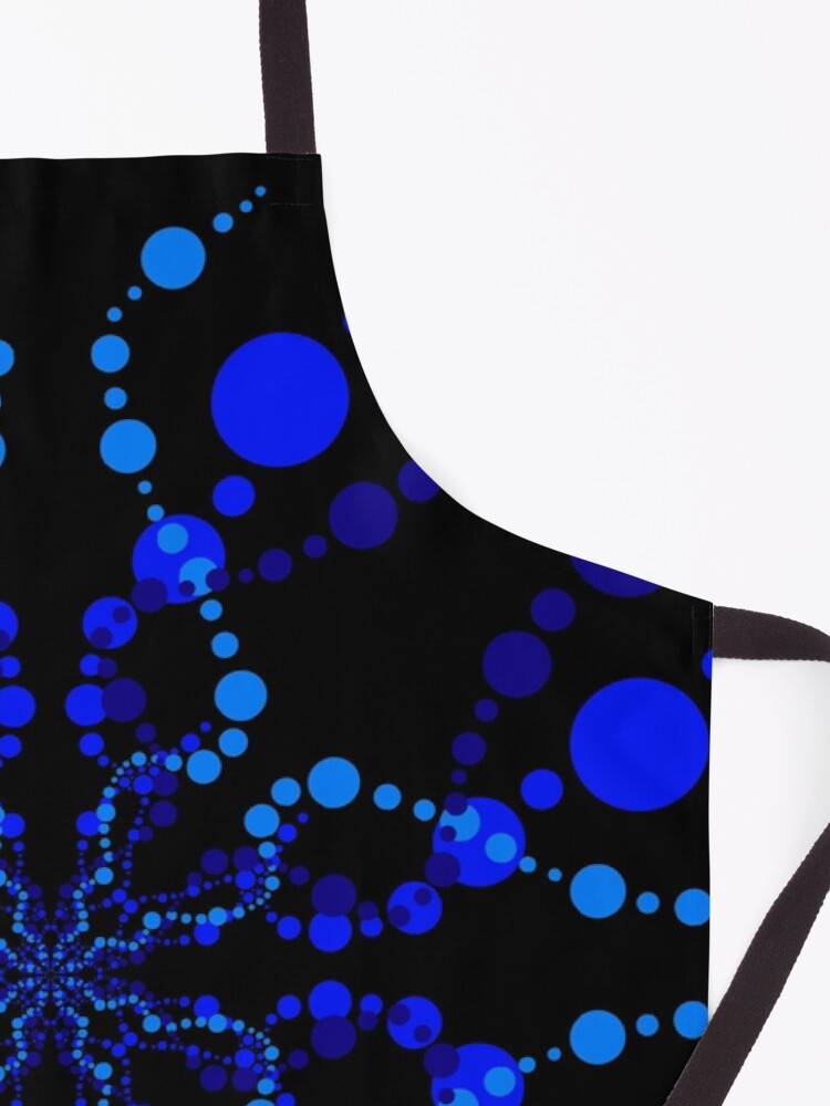 Alternate view of Blue Zen Vibes Kaleidoscope Art Apron