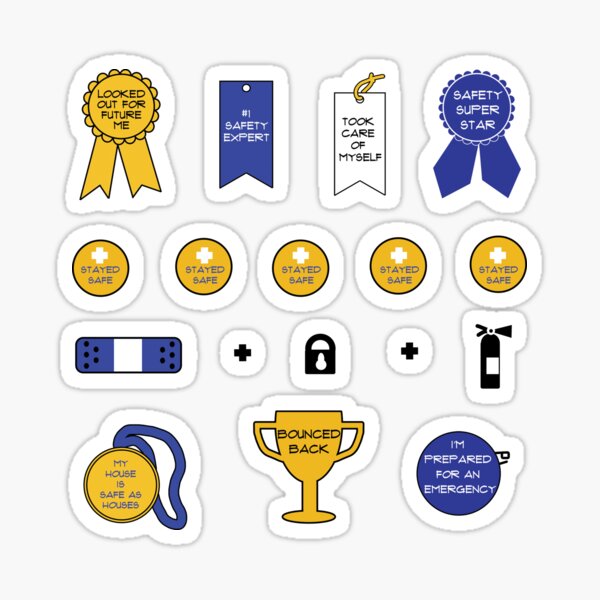 Safety Adulting Reward Pack Sticker