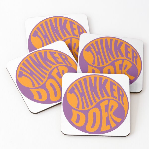 Item preview, THINKER vs DOER Yin Yang orange designed and sold by SVGWBA.