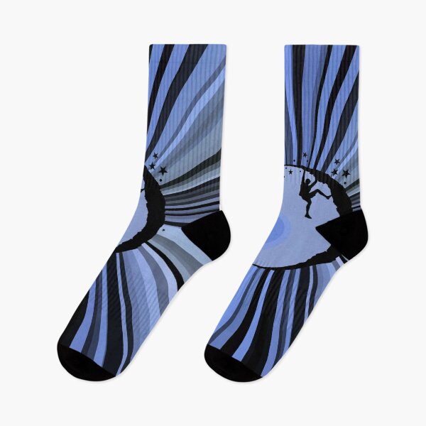 Item preview, Climber blue retro design - bouldering designed and sold by MadandMean.