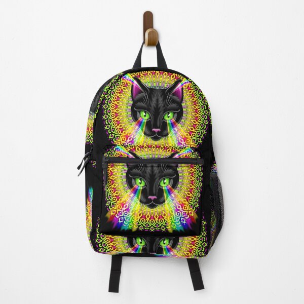 Item preview, Cat Mandala Rainbow Surreal Art designed and sold by BluedarkArt.