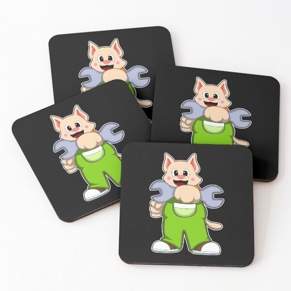 Item preview, Cat as Craftsman with Wrench designed and sold by Snabdesign84.