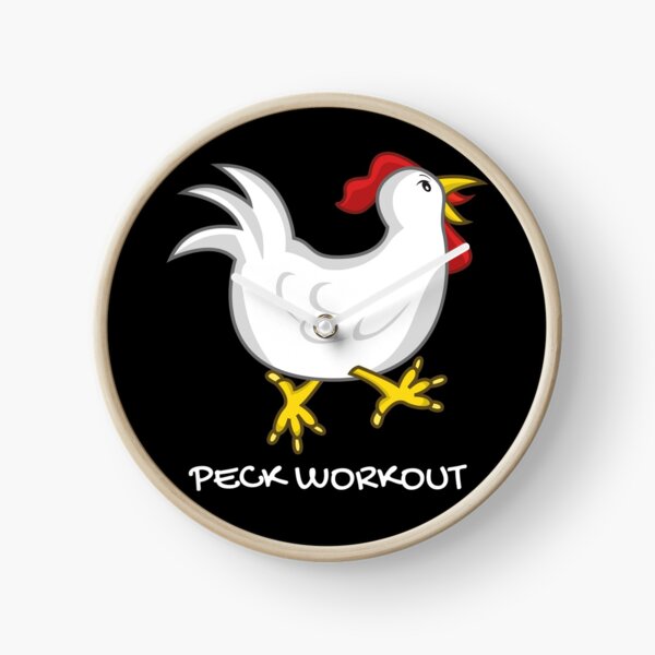 Item preview, Peck workout. (Pec workout). Funny farming, chicken and workout pun. designed and sold by JellyBeenzz.