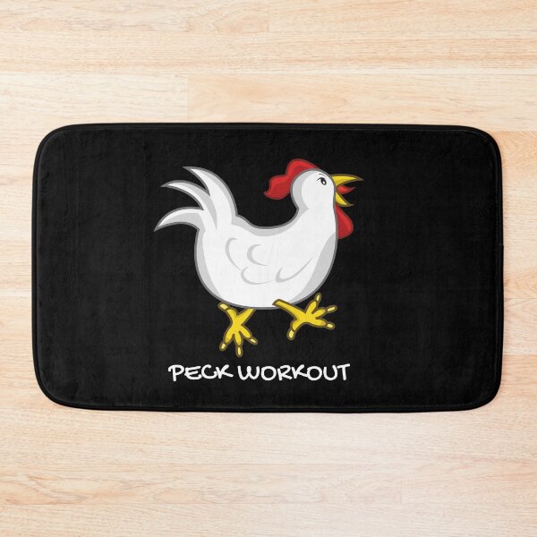 Item preview, Peck workout. (Pec workout). Funny farming, chicken and workout pun. designed and sold by JellyBeenzz.