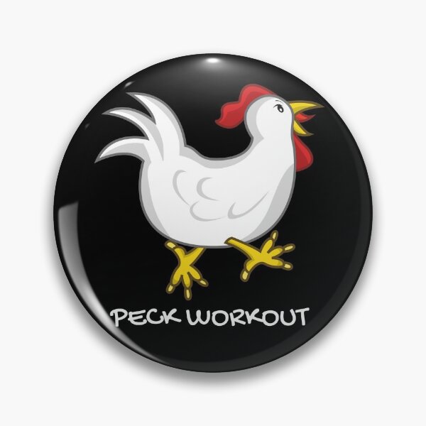 Item preview, Peck workout. (Pec workout). Funny farming, chicken and workout pun. designed and sold by JellyBeenzz.