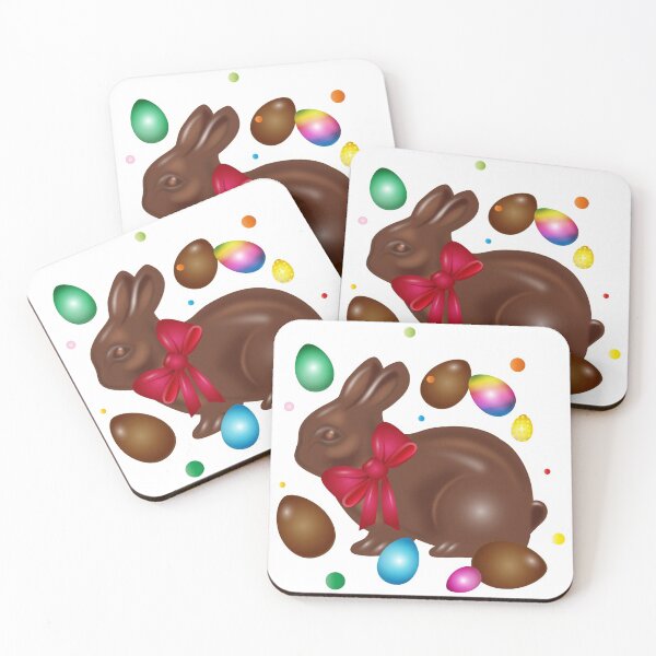 Item preview, delicious chocolate Easter bunny with chocolate eggs designed and sold by Kisho.