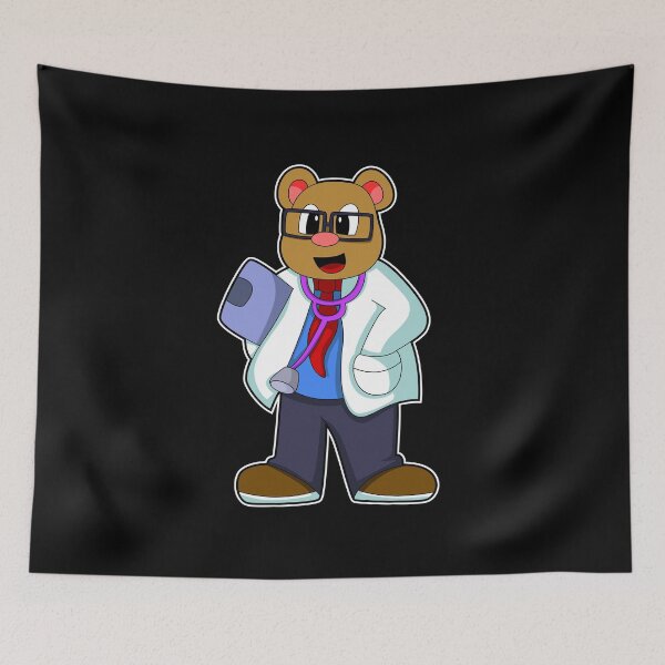 Item preview, Bear as Doctor with Stethoscope designed and sold by Snabdesign84.