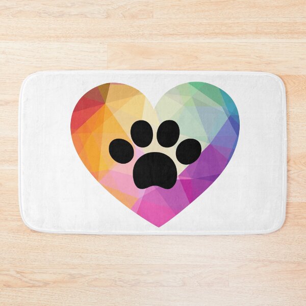 Item preview, Big colorful heart paw designed and sold by fluffyfriends.