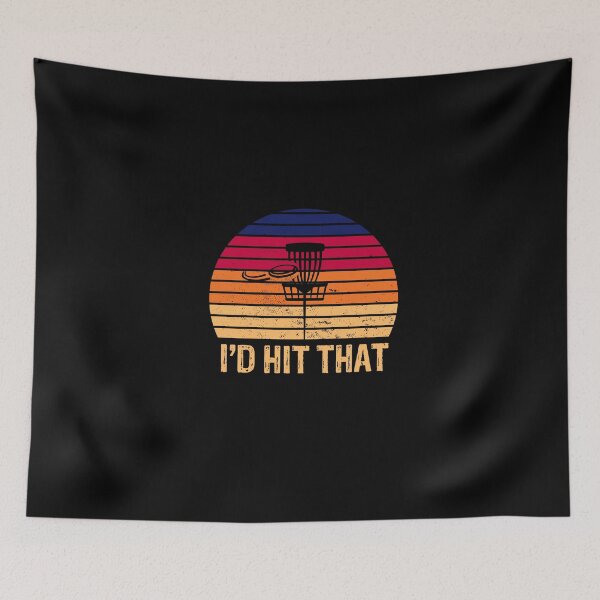 Item preview, i'd hit that, funny vintage retro sunset disc golf designed and sold by PRINTED ..