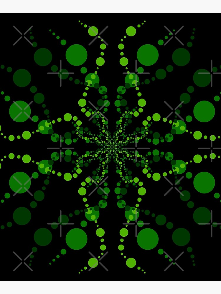 Green Zen Vibes Kaleidoscope Art by that5280lady