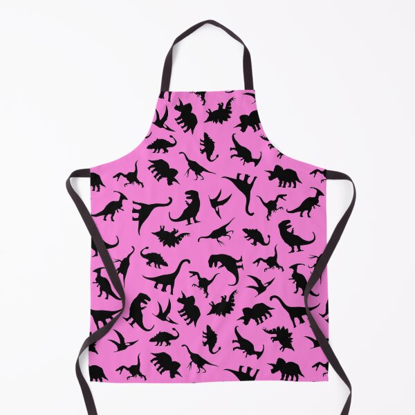Item preview, Fun Dinosaur Pattern (Black on Pink) designed and sold by jezkemp.