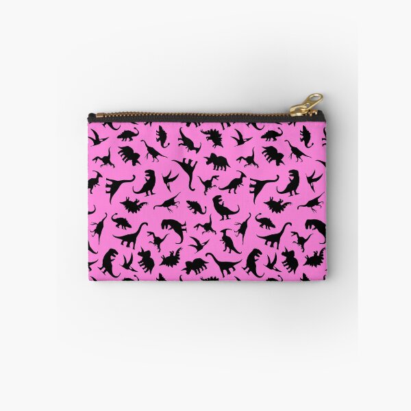 Item preview, Fun Dinosaur Pattern (Black on Pink) designed and sold by jezkemp.