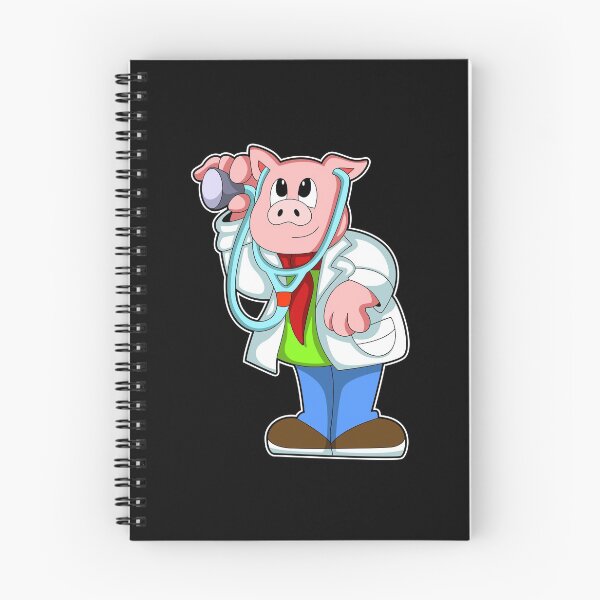 Item preview, Pig as Doctor with Stethoscope designed and sold by Snabdesign84.