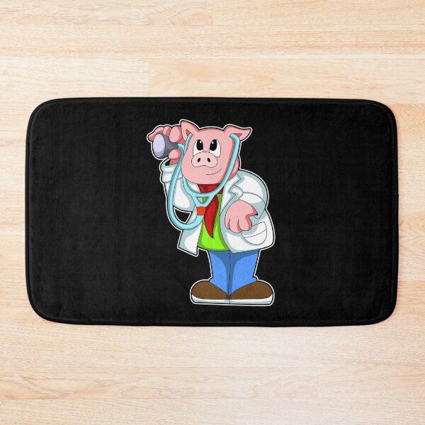 Item preview, Pig as Doctor with Stethoscope designed and sold by Snabdesign84.