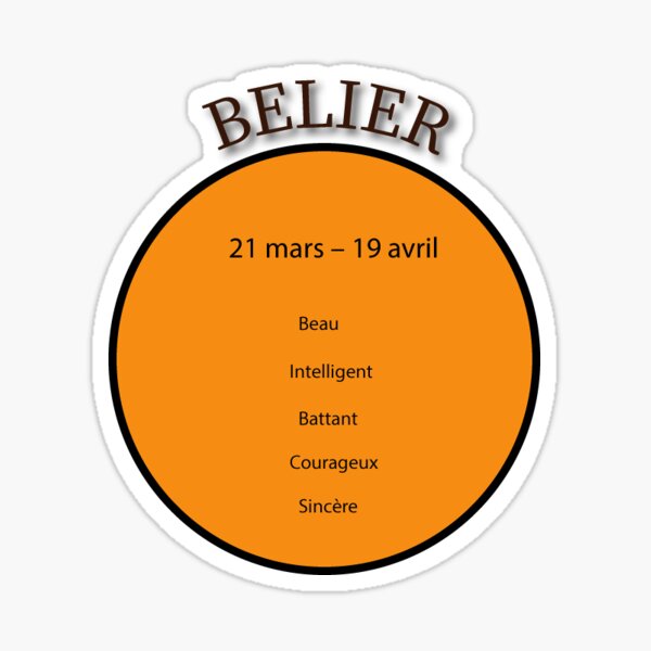 Bélier Sticker