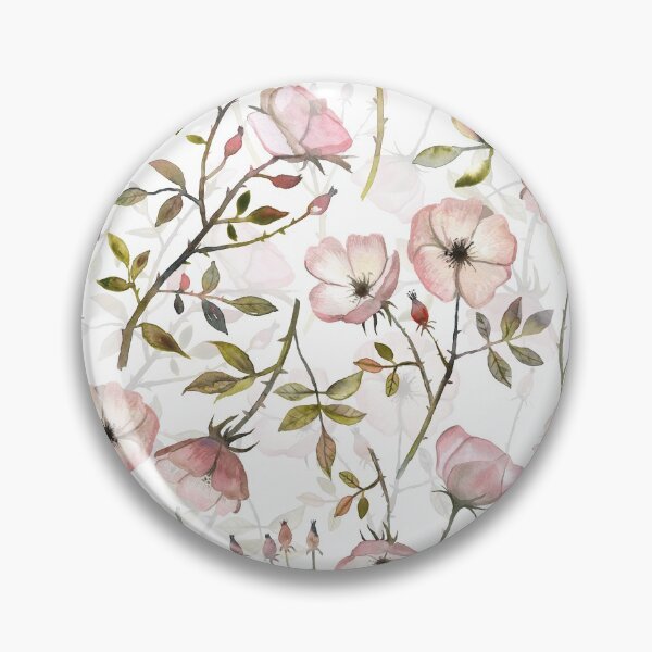 Item preview, Watercolor Dogroses Botanical Garden Nightgarden designed and sold by UtArt.