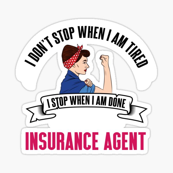 Item preview, Inspired Energetic Insurance Agent designed and sold by snazzyspiffy.