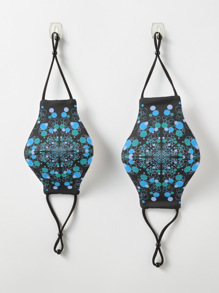 Alternate view of Ocean Wave Symmetrical Vibes Mask