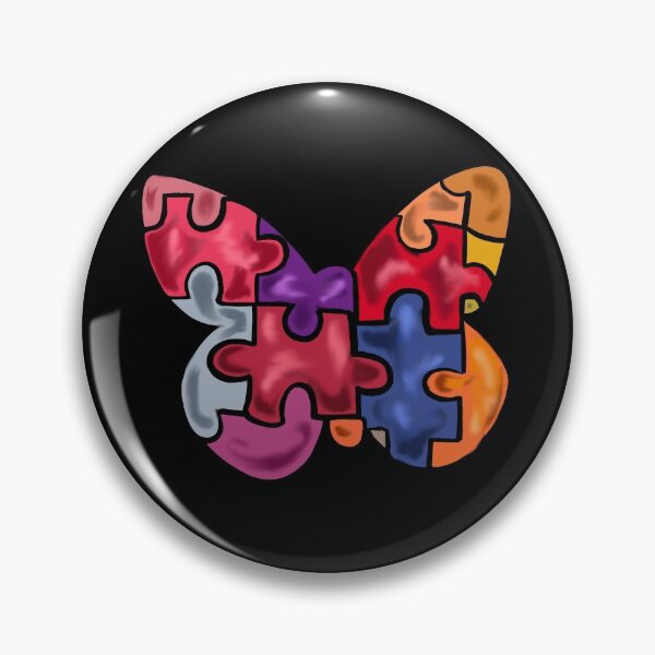Item preview, Autism awareness puzzle butterfly  designed and sold by lucky-fern.