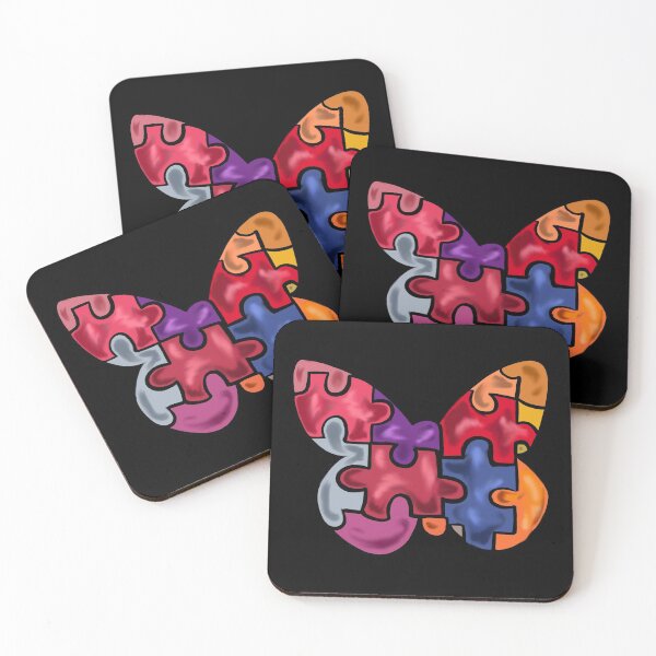 Item preview, Autism awareness puzzle butterfly  designed and sold by lucky-fern.