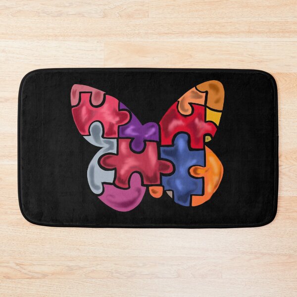 Item preview, Autism awareness puzzle butterfly  designed and sold by lucky-fern.