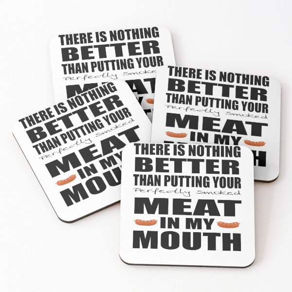 Item preview, I Want To Put Your Meat In My Mouth - BBQ Pun designed and sold by MoonsmileProd.