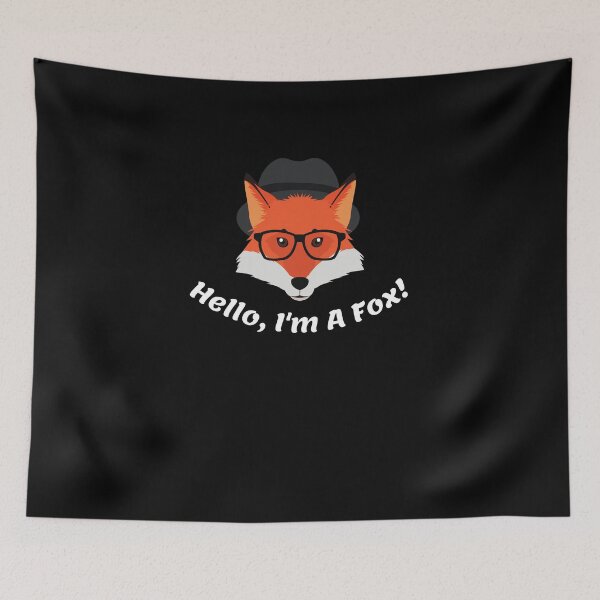 Item preview, Hello! I'm A Fox - Cool And Cute Graphic For Fox Lovers designed and sold by anassrida.