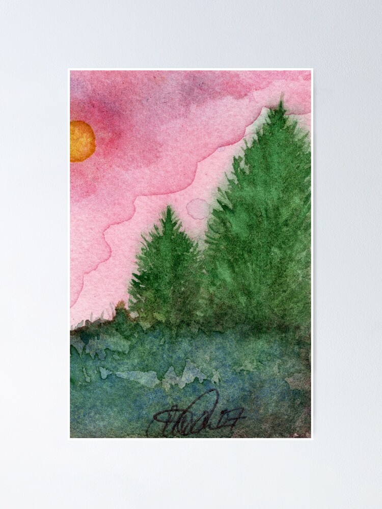 Thumbnail 1 of 3, Poster, Magenta Morning designed and sold by MeadowView.