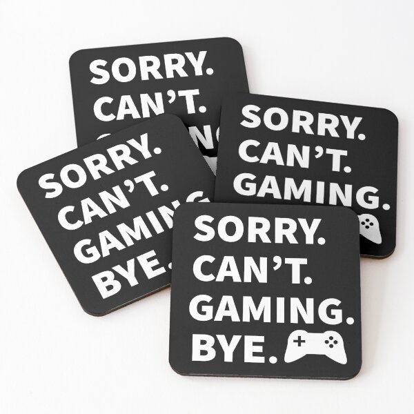Item preview, Funny Gamer Sorry Can't Gaming Bye designed and sold by StudioTina.