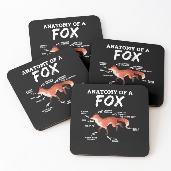 Item preview, Anatomy Of A Fox - Cool And Funny Design For Fox Lovers designed and sold by anassrida.
