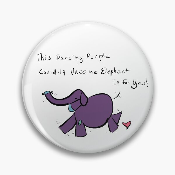 Aperçu de l'œuvre Éléphant de vaccin violet créée et vendue par Beth A. Richardson.