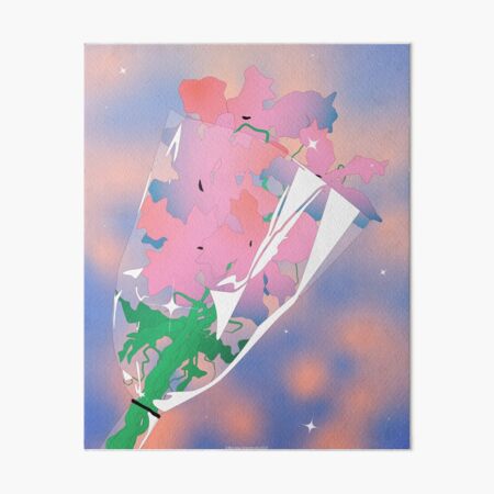 Bouquet (Wrapped) Art Board Print
