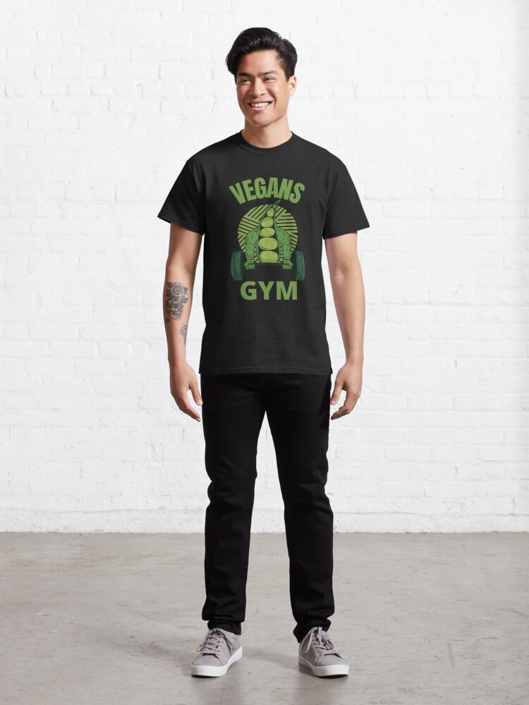 Discover Vegans Gym Fitness Veganer Bodybuilding T-Shirt