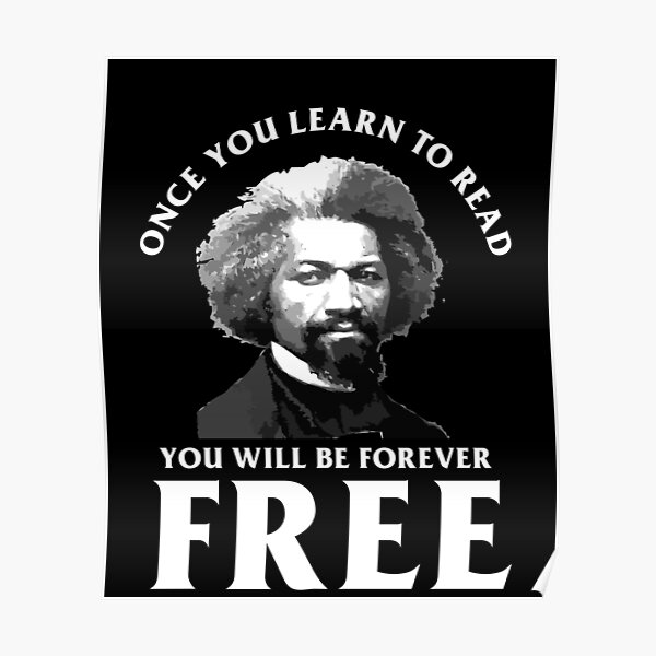 Poster Frederick Douglass Citation Il Est Plus Facile De Construire Des Enfants Forts Que De Reparer Un Cadeau De Professeur D Hommes Casses Par Sifoustore Redbubble