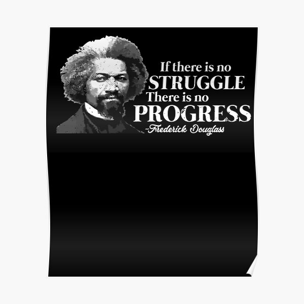 Poster Frederick Douglass Citation Il Est Plus Facile De Construire Des Enfants Forts Que De Reparer Un Cadeau De Professeur D Hommes Casses Par Sifoustore Redbubble