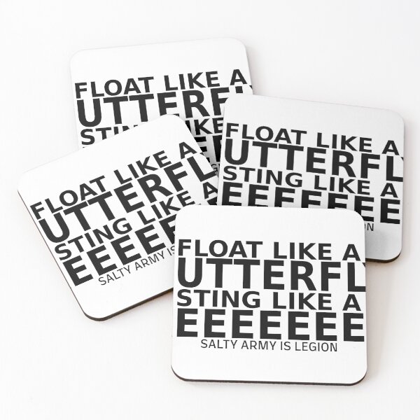 Item preview, FLOAT LIKE A BUTTERFLY STING LIKE A REEEEEEEE SALTY ARMY IS LEGION designed and sold by CRINGEWORTHY TEES.