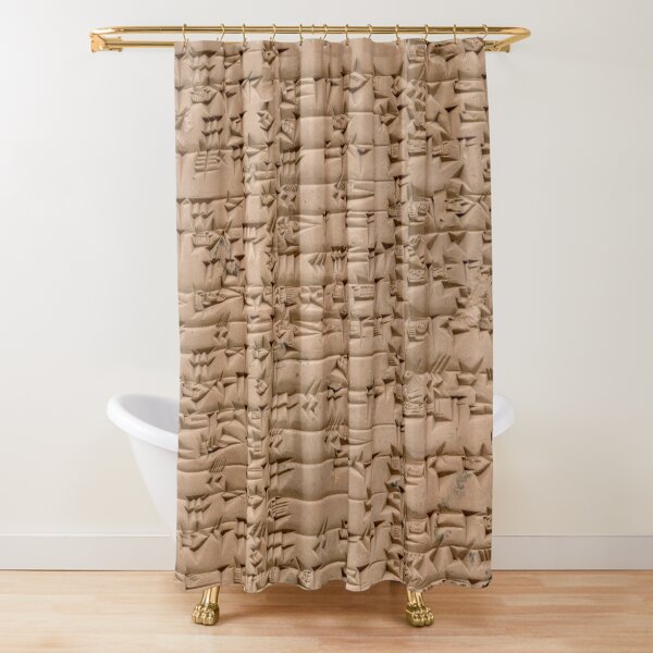 Clay Tablet, Period: Ur III (ca. 2100-2000 BC)  Shower Curtain