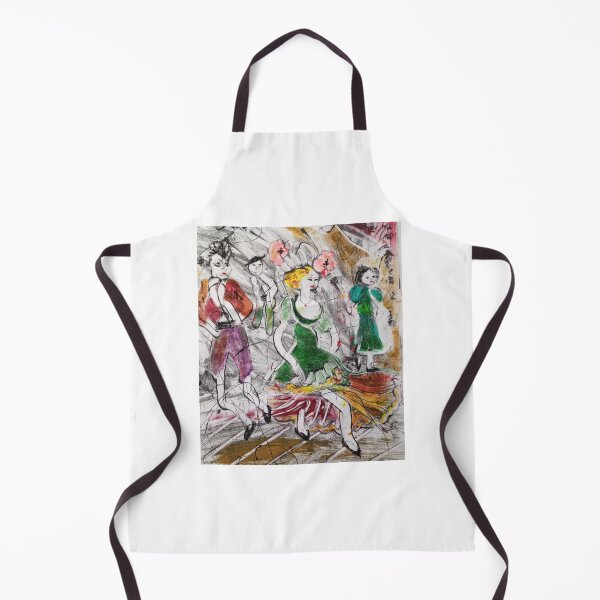 Item preview, Crazy dance, happy days, dancing woman,pink flowers designed and sold by NessArtByEwa.