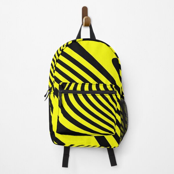 Item preview, Black and Yellow Brave Swirl Smooth Square Agitation designed and sold by Kay Patterson.
