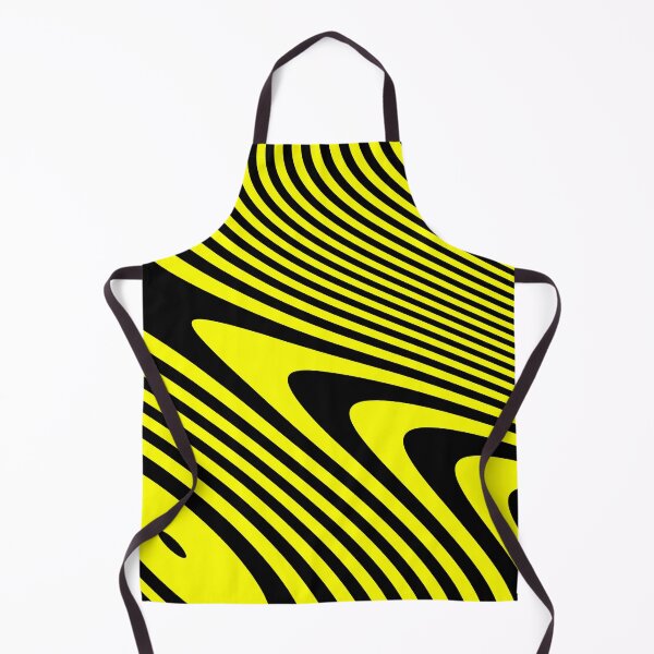 Item preview, Black and Yellow Brave Swirl Smooth Square Agitation designed and sold by Kay Patterson.