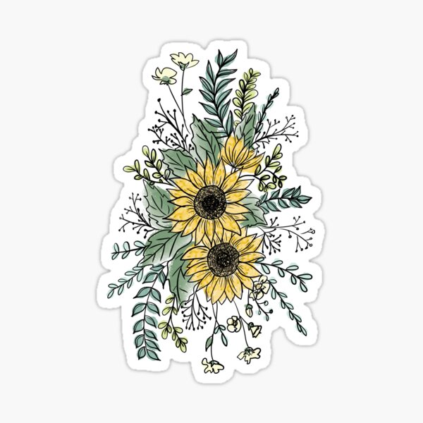 Item preview, sunflower arrangement designed and sold by Kimber Nova.
