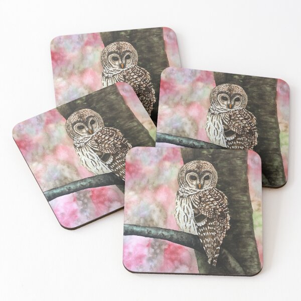 Item preview, Barred Owl - Original Watercolor Art by Nina May designed and sold by muralmouse.