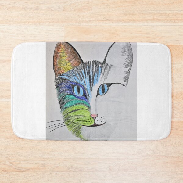 Item preview, colored cat designed and sold by AliceWolfgang.