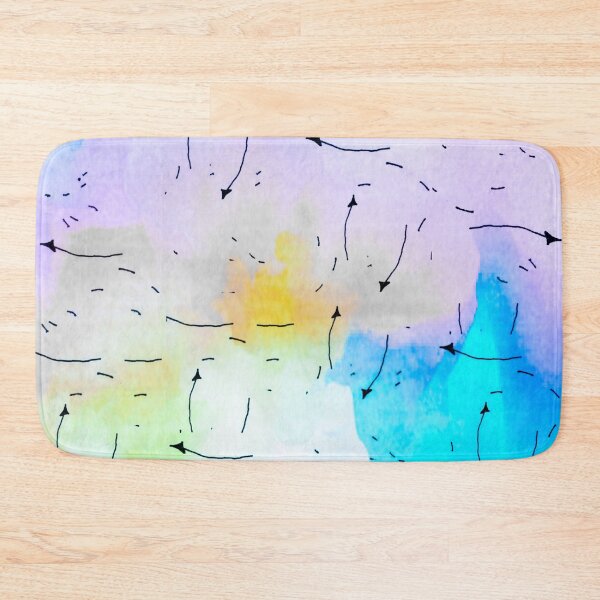 Item preview, Arrow Graffiti Blue Watercolor designed and sold by Designs By YL.