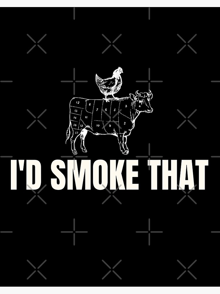 Funny BBQ T Shirt Smoking Meat Smoker Accessories Grilling Art Board Print  for Sale by ImartX