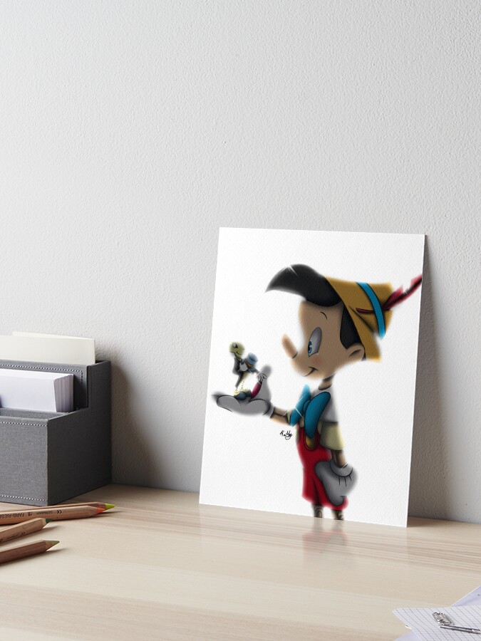 New Art of Disney Friendship Acrylic Magnet Pinocchio & Jiminy Cricket 