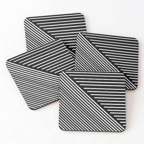 Item preview, Black and White Line Pattern designed and sold by hashnan21.